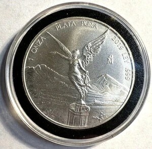 2019年 プラタ プラ 1オンス .999 純銀ラウンド - カプセル入り - (B104)