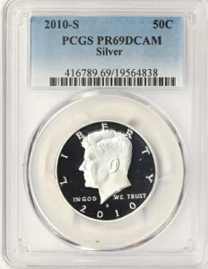 2010-S PlfB Vo[ n[t_[ 50Zg PCGS PR69DCAM