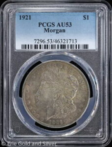 1921-P 1h K PCGS AU 53