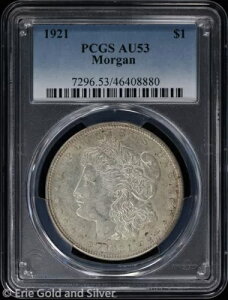 1921-P 1h K PCGS AU 53