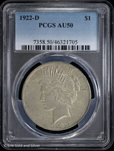 1922-D 1ha PCGS AU 50