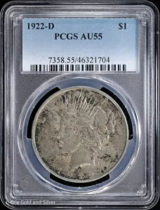 1922-D 1ha PCGS AU 55
