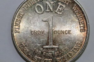 1トロイオンス銀貨 トライステート精錬ラウンド 1776-1976 ゴッド・ブレス・アメリカ NUM9125