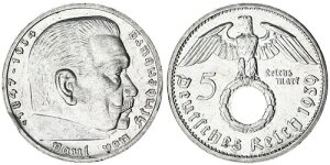 ��O�鍑 - �h�C�c 5 �}�[�N 1939 G �q���f���u���N �󏭔N Vf�ACl. 125011