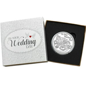 2025 On Your Wedding Day Hearts 1�I���X .999 �V���o�[���E���h �M�t�g�{�b�N�X���� SilverTowne