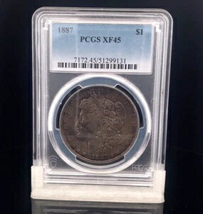 1887 XF45 PCGS KE_[ݒn $1 EoeBEEhEC[O