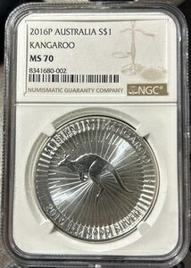 2016P S$1 I[XgA JK[ - 1IX Vo[ .9999 t@C ~ NGC MS 70