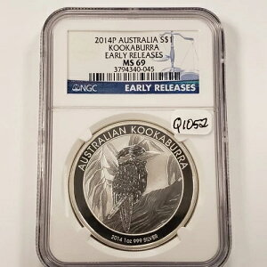 2014-P $1 �I�[�X�g�����A�����C�J���Z�~ 1 �I���X .999 �V���o�[ - NGC MS 69 - SKU-Q1052