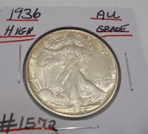 1936�N AU �E�H�[�L���O�E���o�e�B�E�n�[�t�h�� 90% �V���o�[ #1572 �A���o�� TONE ON EDGE