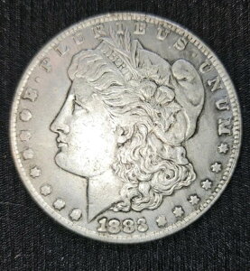 1883年モルガン銀貨流通90%銀、オリジナル表面1883P (R13