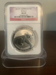 2012N P I[XgA 1h Vo[ RA MS69 NGC *023 .999 1IX Vo[RC