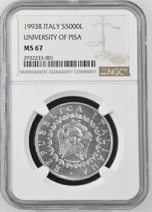 1993�N �C�^���A �V���o�[ 5000���� S5000L �s�T��w NGC MS 67