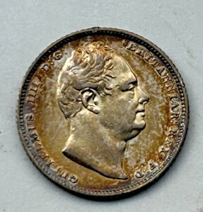 イギリス 銀貨 6ペンス 1834年 - 高品位