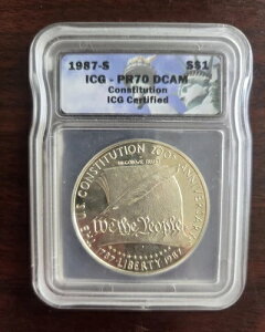 1987N S $1 @LO ICG PR70 DCAM