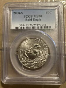 2008-S AJEnNgEV 50Zg PCGS MS 70  Vo[