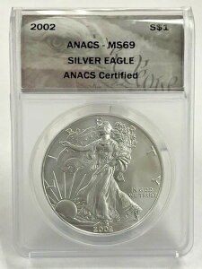 2002N Vo[ AJC[O MS69 ANACS
