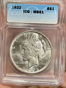 1922Nčݕah 1h MS61 90% ICGO[h (901)