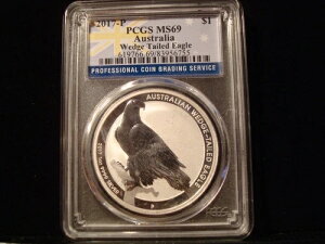 I[XgA 2017-P EFbWe[C[O $1 PCGS MS69 .999 1gCIX 