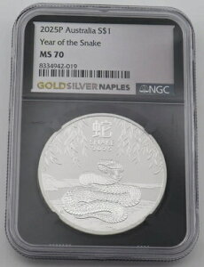 2025�N �I�[�X�g�����A .9999 ��� 1�h�� ���N NGC MS70 1�I���X �R�C�� - 8334942-019
