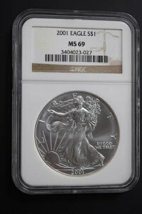 2001N AJ Vo[ C[O $1 NGC MS 69 NVbN uEx - ! G1423