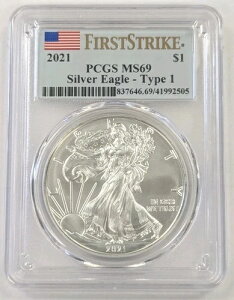 2021N t@[XgXgCN 1h AJ Vo[ C[O ^Cv1 PCGS MS69