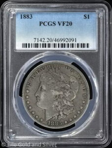 1883-P 1h K PCGS VF 20