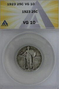 1923�N .25 ANACS VG 10 �X�^���f�B���O���o�e�B�N�H�[�^�[�A���o�e�B25�Z���g
