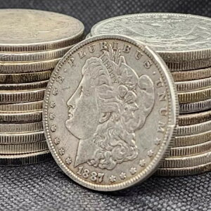 1887年 アメリカ 1モルガンドル銀貨 - KM# 110 - 良品 - # 34429