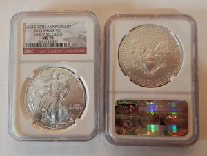 2011 �V���o�[�C�[�O�� NGC MS70 �A�[���[�����[�X 25���N�L�O���x��