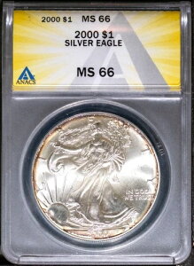2000N 1h݃AJC[O MS 66 ANACS # 7726092 + {[iX