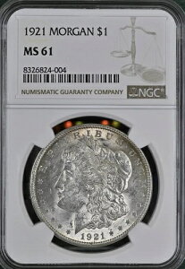 1921�N �����K����� *MORGAN* $1 NGC MS61 BX3-50