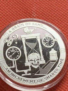 Chautauqua Silver Works �O���C�� �I�u �T���h �V�F�A�[�h �^�C�� .999 �t�@�C�� ���E���h �R�C�� T.I.M.E.