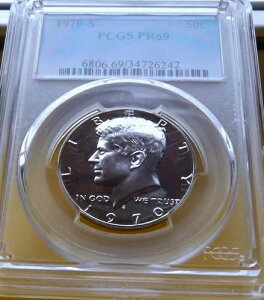 1970N㔼 PCGS PR69 Vo[ PlfB n[t_[ 50Zg CgJI
