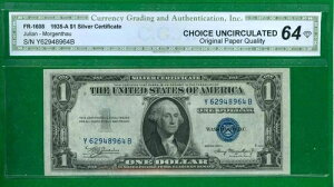 $1 1935-A 1 Y/B �u���b�N �u���[�V�[�� �V���o�[�ؖ��� �`���C�X ������ N/M 64