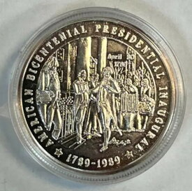 1989年大統領就任200周年記念 1オンス アメリカンシルバー地金ラウンド