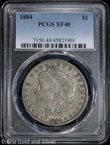 1884-P 1hK PCGS XF 40