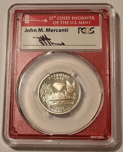 PCGS 2003 S �V���o�[ �A�[�J���\�[�B �N�H�[�^�[ �v���[�t PR70 DCAM SF �t���[�� Mercanti*