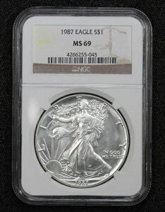 1987N AJ Vo[ C[O 1h NGC MS-69 2WPH