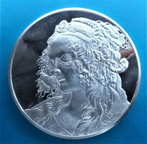 LEONARDO DA VINCI- PROFILO DI UNA GIOVANE Vo[ ?50,9mm-51,9gr