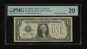 DBR 1928-A 1h Vo[ t@j[obN Fr. 1601 WA ubN PMG VF-20 VA W85370279A