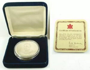 ケース入り 1994年イートン125周年記念 50ドル .999純銀トークンまたはメダル