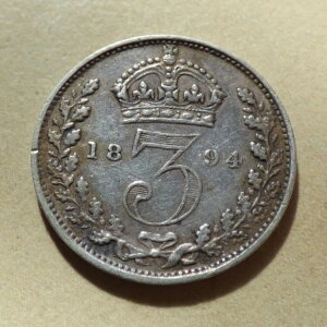 ���B�N�g���A�E���F�[���h�E�w�b�h�E�X���[�y���X 1894�N �V���o�[ 3D �V���o�[ �n�C�O���[�h (myrefn112)