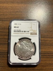 1881-S K $1 NGC ~gXe[g 62 MS 62
