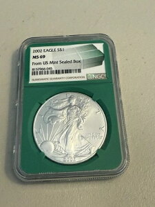 2002N 1h AJ Vo[ C[O NGC MS69 čǔs J{bNX O[RA