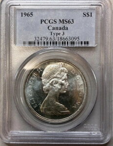 1965 NJi_ Vo[ _[ ^Cv 3 - PCGS MS63 - ̂㎿ȕ\!