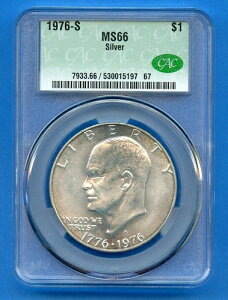 1976 S MS66 CAC AC[n[ 1h č  1976-S MS-66 CACG