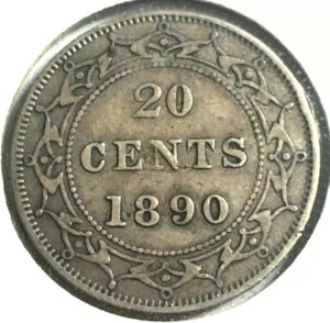 1890�N �j���[�t�@���h�����h�E�J�i�_ 20�Z���g �X�^�[�����O�V���o�[�R�C�� - ���B�N�g���A���� (066)