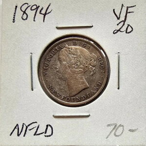 1894�N �j���[�t�@���h�����h 20�Z���g �X�^�[�����O�V���o�[ KM-4 - ���B�N�g���A����