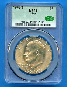 1976 S MS65 CAC AC[n[ 1h č  1976-S MS-65 CACG