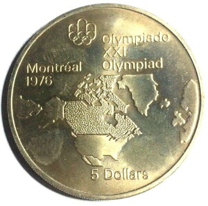 1976�N�����g���I�[���I�����s�b�N 5�h�� �X�^�[�����O�V���o�[�R�C�� .925 (B1)